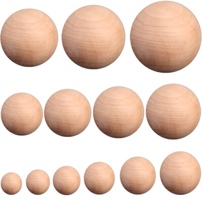 6mm 8mm to 200mm Diameter Natural Wooden Craft Wood Balls Sphere Craft Supplies