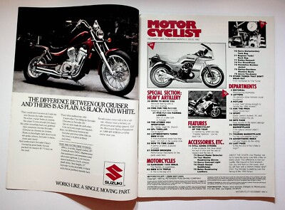 1985 December Motorcyclist Motorcycle Magazine Kawasaki Ninja