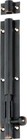 150 mm x 25 mm barrel bolt and surface keeper,7.5 mm bolt shaft,7 finishes