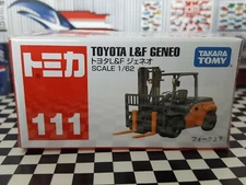 TOMICA #111 TOYOTA L&F GENEO FOLK LIFT 1/62 SCALE NEW IN BOX USA STOCK!!!