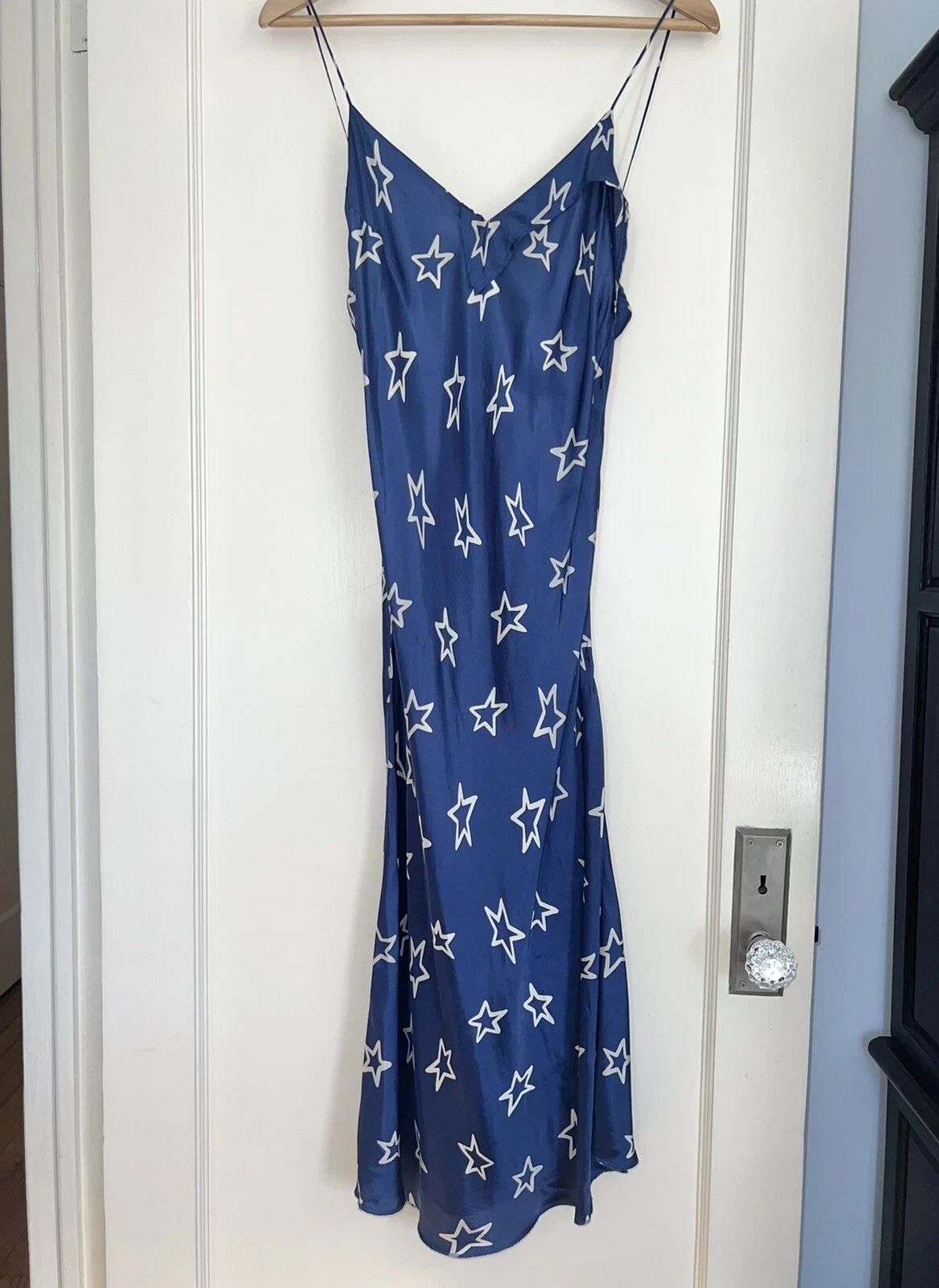 MAISON MARGIELA Abito slip Maison Martin Margiela S S 2007 etichetta bianca passerella stampa stelle IT 44