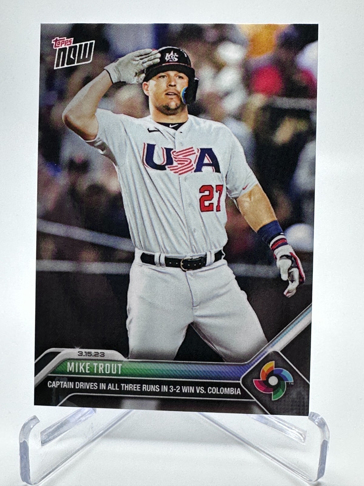 Mike Trout 2023 Topps Now #WBC-51 World Baseball Classic Team USA