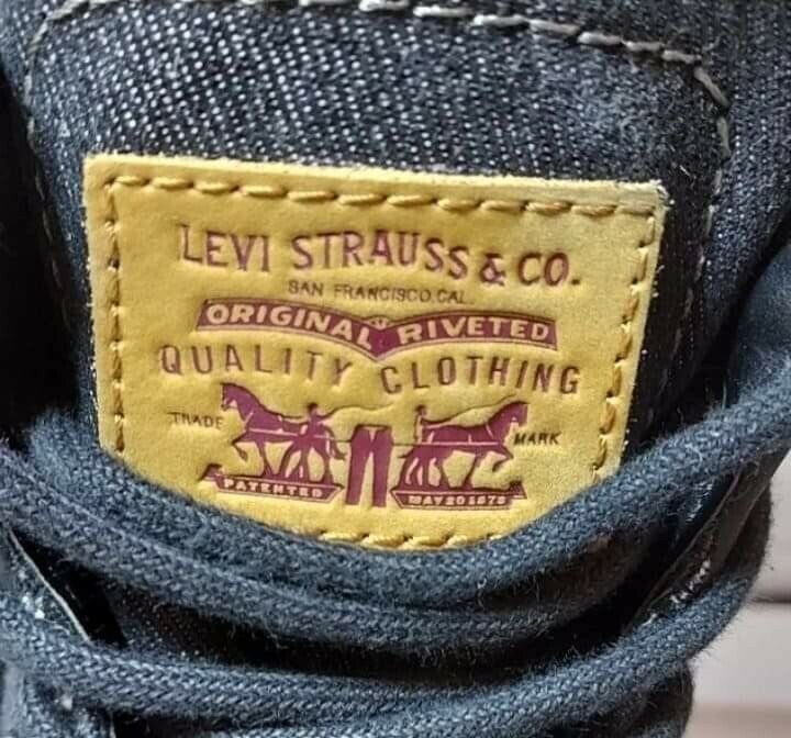 Men's Black Levis Strauss & Co Comfort Denim Boots Style Men's Black Levis Strauss & Co Comfort Denim Boots Style