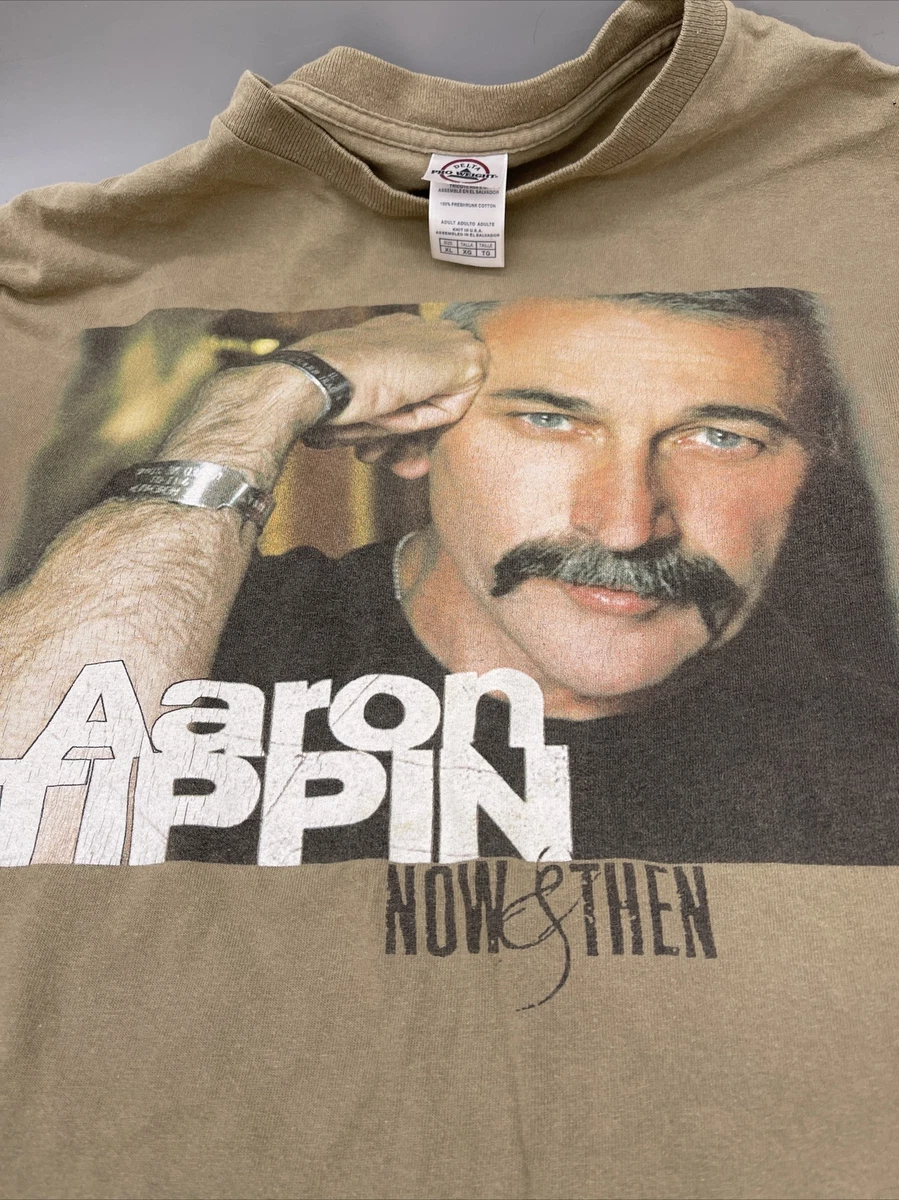 VTG Aaron Tippin Now Then Mens Country Music Band Tour T shirt