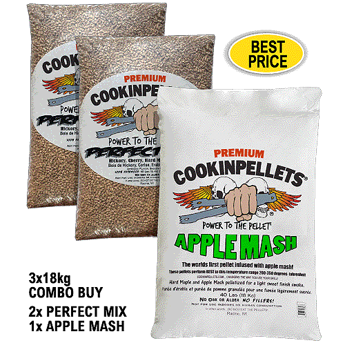 CookinPellets Perfect Mix Premium Smoker Pellets for ALL makes BBQ Smoker Grills - Foto 17 di 31