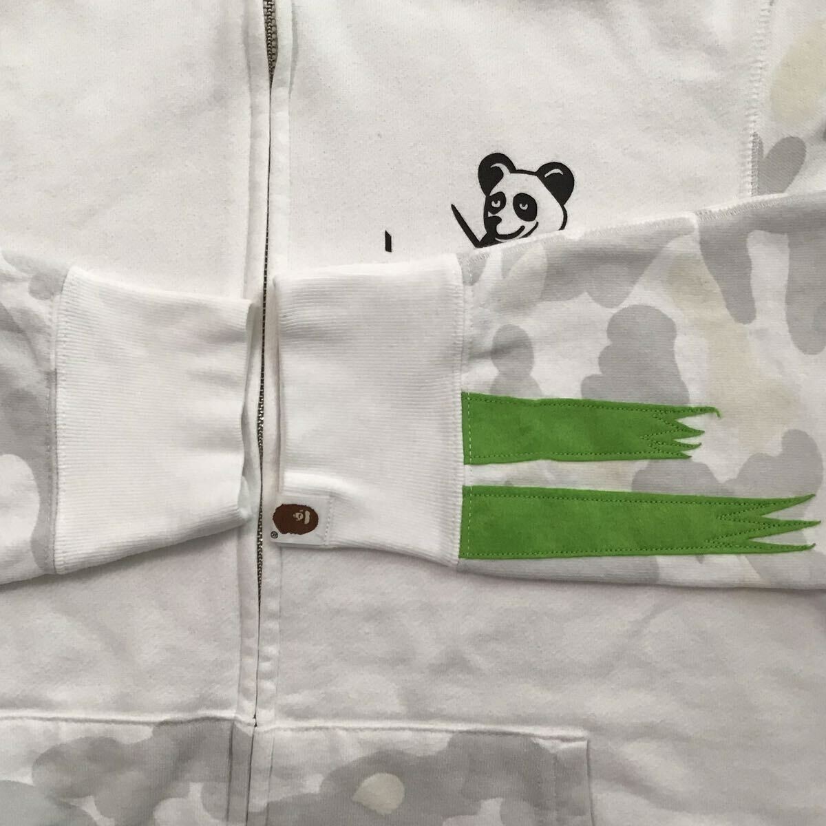 Glow in the dark BAPE city camo panda full zip hoodie White A