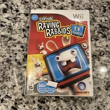 Rayman Raving Rabbids TV Party Nintendo Wii 2008 Complete Case Manual And Disc