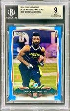 2014 Topps Chrome Blue wave Refractors #220 Damien Williams RC BGS 9