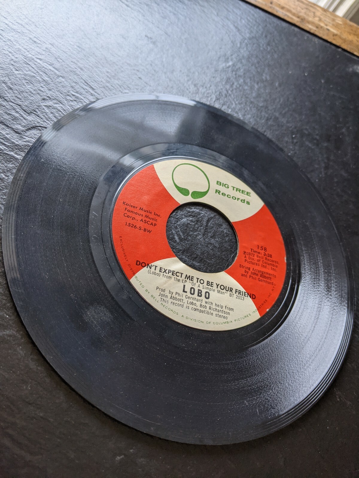 45 Lobo "Don't Expect Me To Be Your Friend / A Big Red Kite" Big