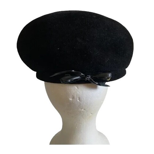 2823 Wool Felt Beret & Pillbox Hat For Women- Elegant Church, Cocktail, Tea F FADVES Pillbox Hat Wool Felt Beret Fascinator Hats Flower  main image 2