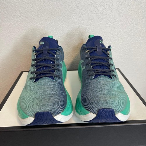 Asics Superblast 1013A127 Aurora Green Blue Running Shoes Sneaker Men's 12 US - Picture 3 of 9