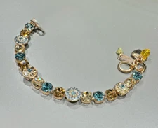 Medium Pav'e Mariana Bracelet in "Moon Drops" - Rose Gold
