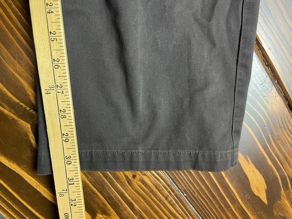 Pantalones Croft & Barrow, para hombre talla 36x32, marrón, chino, bolsillos, frente plano Foto 4 de 4