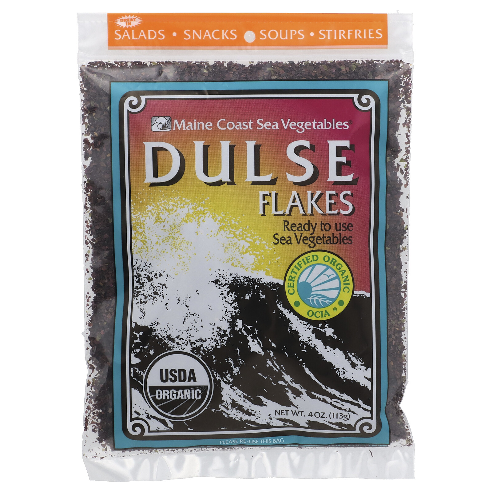 Хлопья Dulse, 4 унции (113 г)