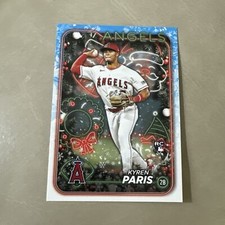 Kyren Paris Rookie RC 2024 Topps Holiday Baseball Card #H130 Los Angeles Angels