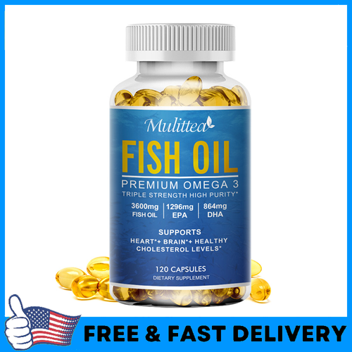 Omega 3 3600 Mg Softgels Fish Oil Lower Cholesterol, Good Immunity