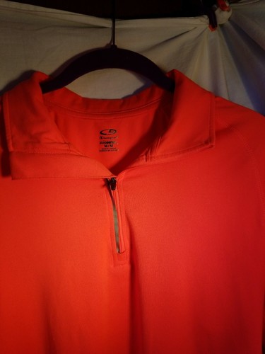 Champion Duo Dry - Women's MED Hot Pink Long Sleeve Collared Stretchy Sports Top - Picture 2 of 12