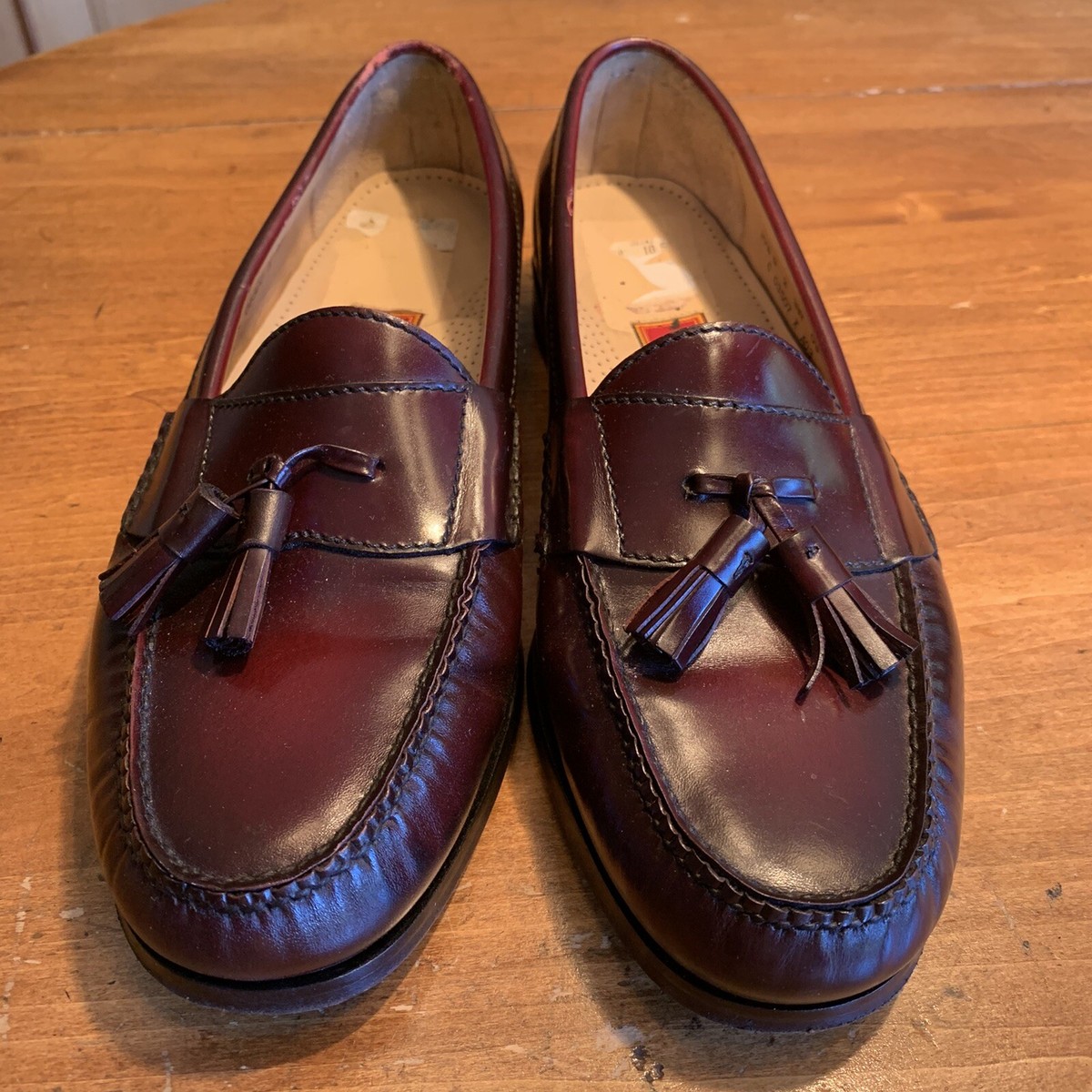 Cole Haan Burgundy Tassel Loafers Mens 10.5 D | eBay