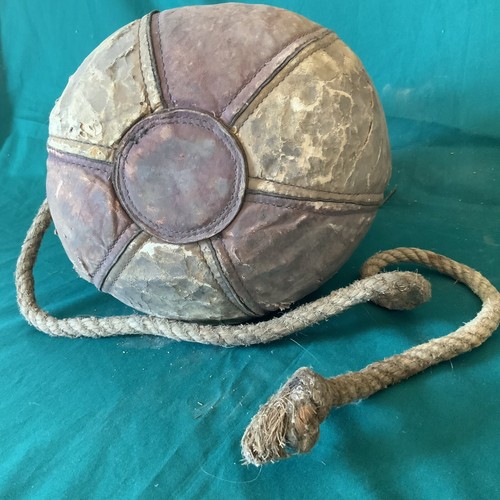 Vintage Leather Punching Bag Speed Bag Boxing Collectible c. 1930s40s