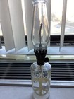 Vintage Glass Oil Lamp, Peace Logo — photo 3