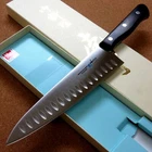 Japanese Kitchen Dimple Gyuto Chef Knife 200mm 8 inch Universal Meat SEKI JAPAN
