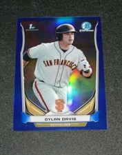 2014 Bowman Chrome DYLAN DAVIS #196 Mini Blue Refractor/20 San Francisco GIANTS