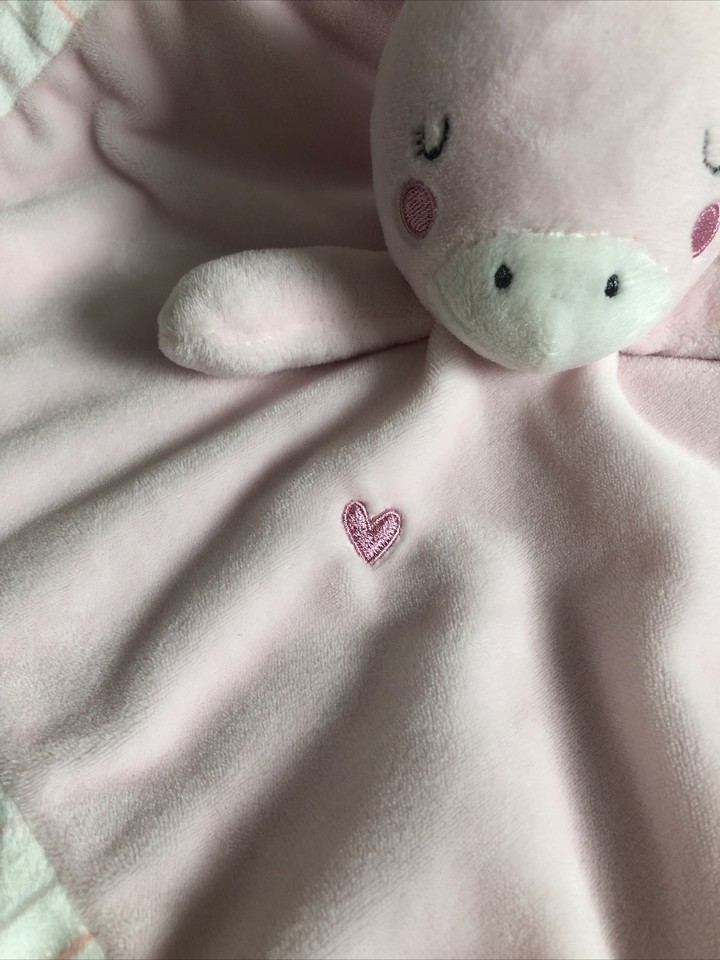 TU Sainsburys Pink Unicorn Comforter Blanket Baby Soft toy Blankie