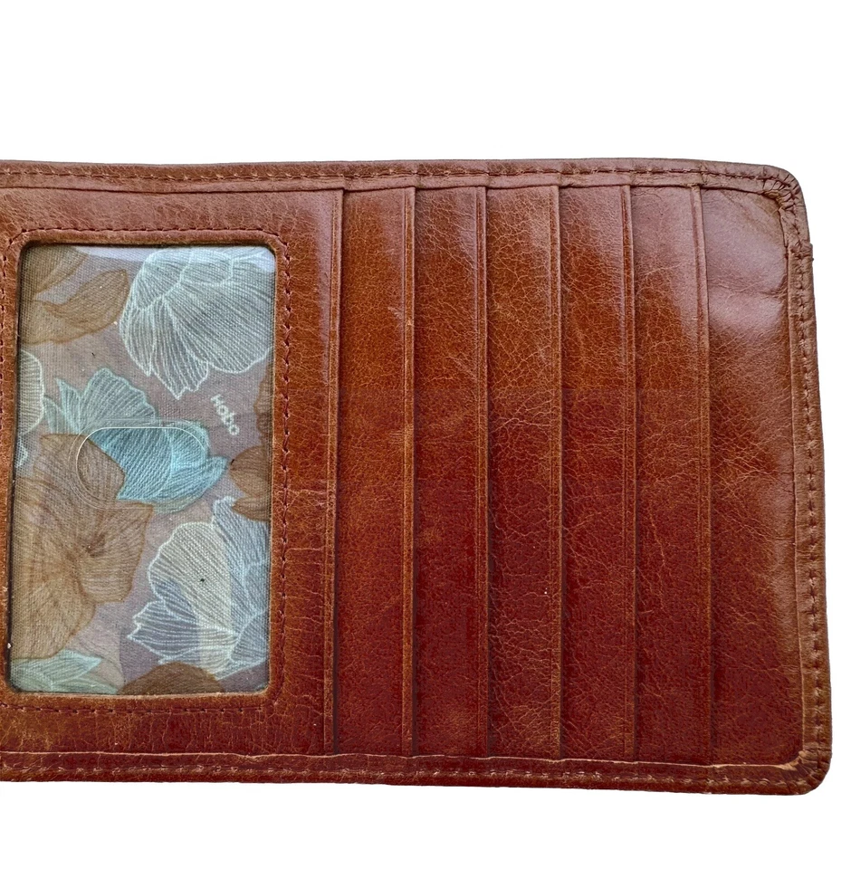 TARJETERO/CARTERA HOBO INTERNACIONAL CUERO MARRÓN Foto 3 de 3