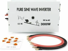 3000W Pure Sine Wave Inverter 12V/24V DC to 120/220/240V AC Car/Home Solar