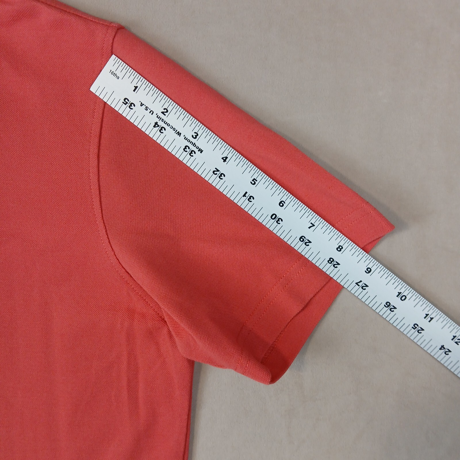 Uniqlo Large Mens Polo Shirt Pique Knit Pink 20x26 Fits A Small thumbnail 10