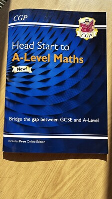 Head Start to A-Level Maths by CGP Books (Paperback, 2017)