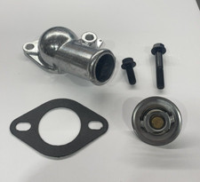 Bbc 396-454 Chevy Thermostat Water Neck Housing 160 Deg Bolts Zinc Cast