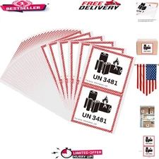 High-Quality 4.7" x 4.3" Lithium Battery Shipping Labels - Compliant & Writable