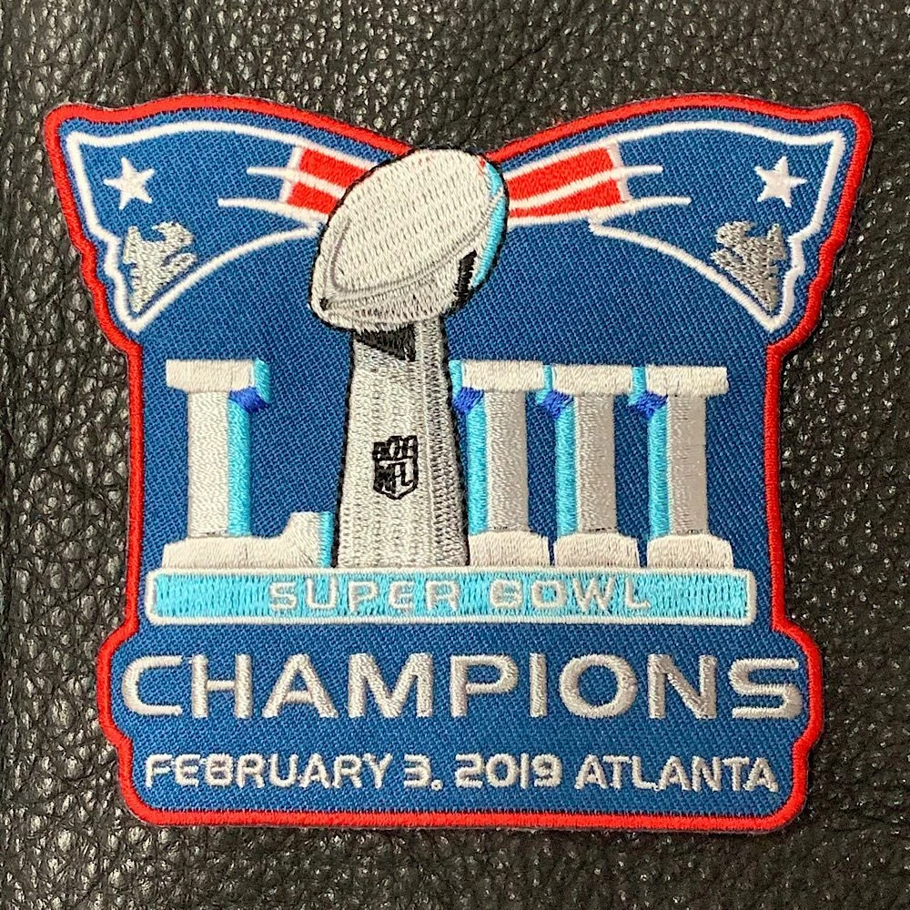 Super Bowl 53 LIII Champions New England Patriots Patch iron on
