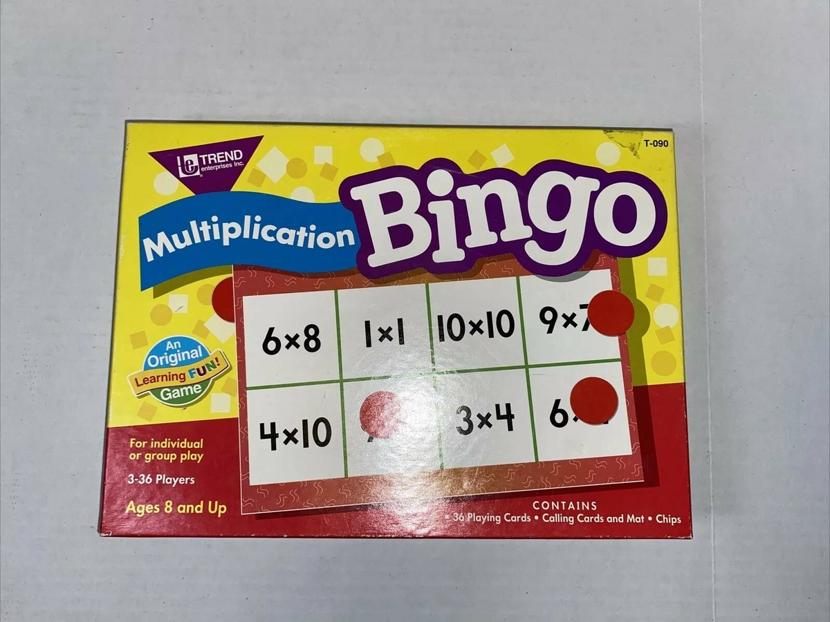 bingo商品 Multiplication Bingo-An Original Learning Fun Game 3-36 players 8+