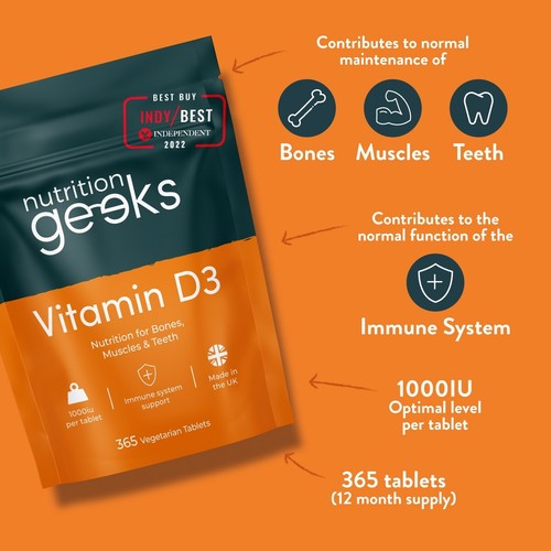Vitamin D 1000IU Tablets 365 Vitamin D3 Supplements High Strength, UK Vit D 7061112033037 eBay