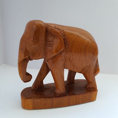 Vintage Elephant Holzfigur,cca H-11cm ,L-12cm