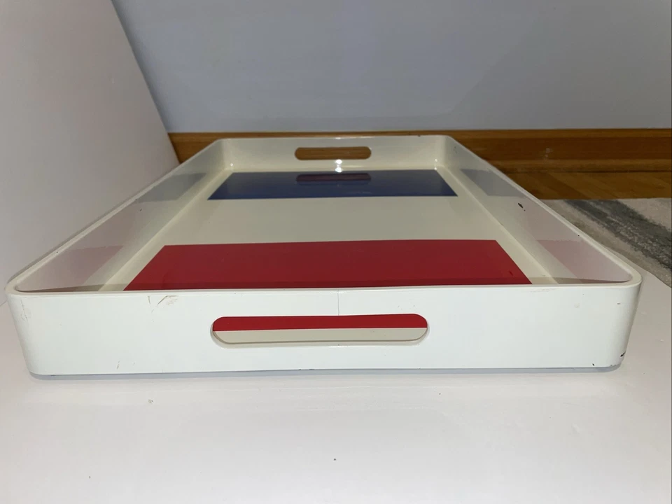 Ralph Lauren Japan Serving Tray Handled Bar Beach Pool. White , Red , BlueRARE! - Image 4 of 4
