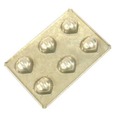 ♡_めろんpan Chiyoda Metal Silicone Coated Madeleine Baking Pan Maron