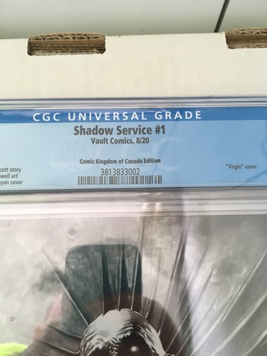 Shadow Service issue 1. Comic Kingdom of Canada Edition. CGC Graded 9.6 - Picture 4 of 7