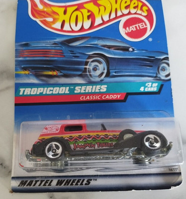 1997 Vintage Hot Wheels CLASSIC CADDY Tropicool Series Jamaican Red 