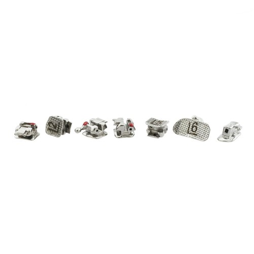 Orthodontic Self-Ligating Bracket W/Tube Damon Q 0.022 MBT 3 Hook Mesh Braces - Picture 5 of 12