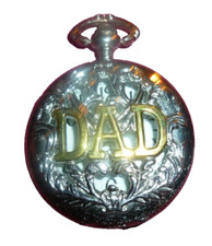 Retro Father's Day Gift Men DAD Quartz Pocket Watch