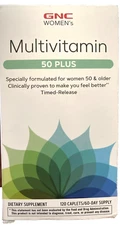 GNC Women's Multivitamin 50 Plus 120 Caplets 60 Day Supply NEW Sealed  Exp: 7/25