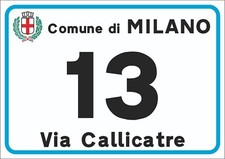 Numero Civico In Metallo Misura 12x17 Cm 10x15cm 12x18cm ALLUMINIO PER ESTERNO