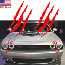 For Ford Dodge Chevrolet Etc 2Pcs Red Beast Claws Scratch Vinyl Decal Sticker