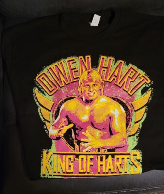 Owen Hart Large Shirt Hart Foundation, Pro Wrestling Tees Exclusive Large  