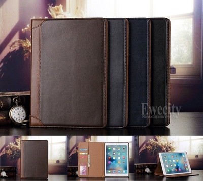 Folio Wallet Leather Stand Smart Auto Sleep/Wake Case Cover For Apple iPad