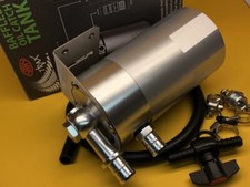 SAAS ST1015 Oil breather catch can 0,5 L 16mm barb Aluminium round Polished