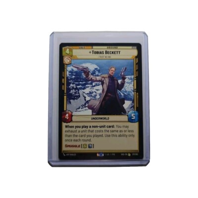 Tobias Beckett #217 Star Wars Unlimited - Shadows Of The Galaxy - SHD - Rare